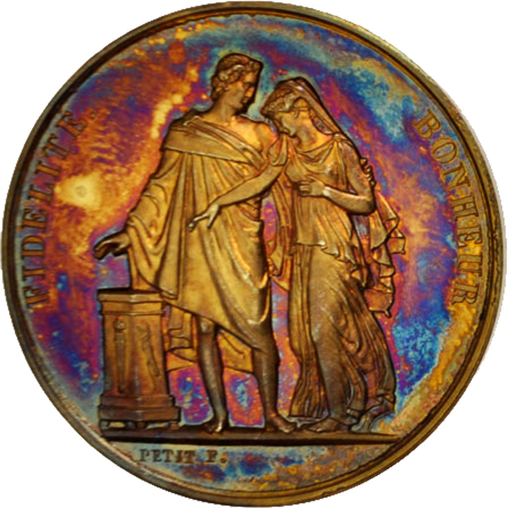 France, Medal, Médaille de mariage, Religions & beliefs, Petit, MS(65-70)