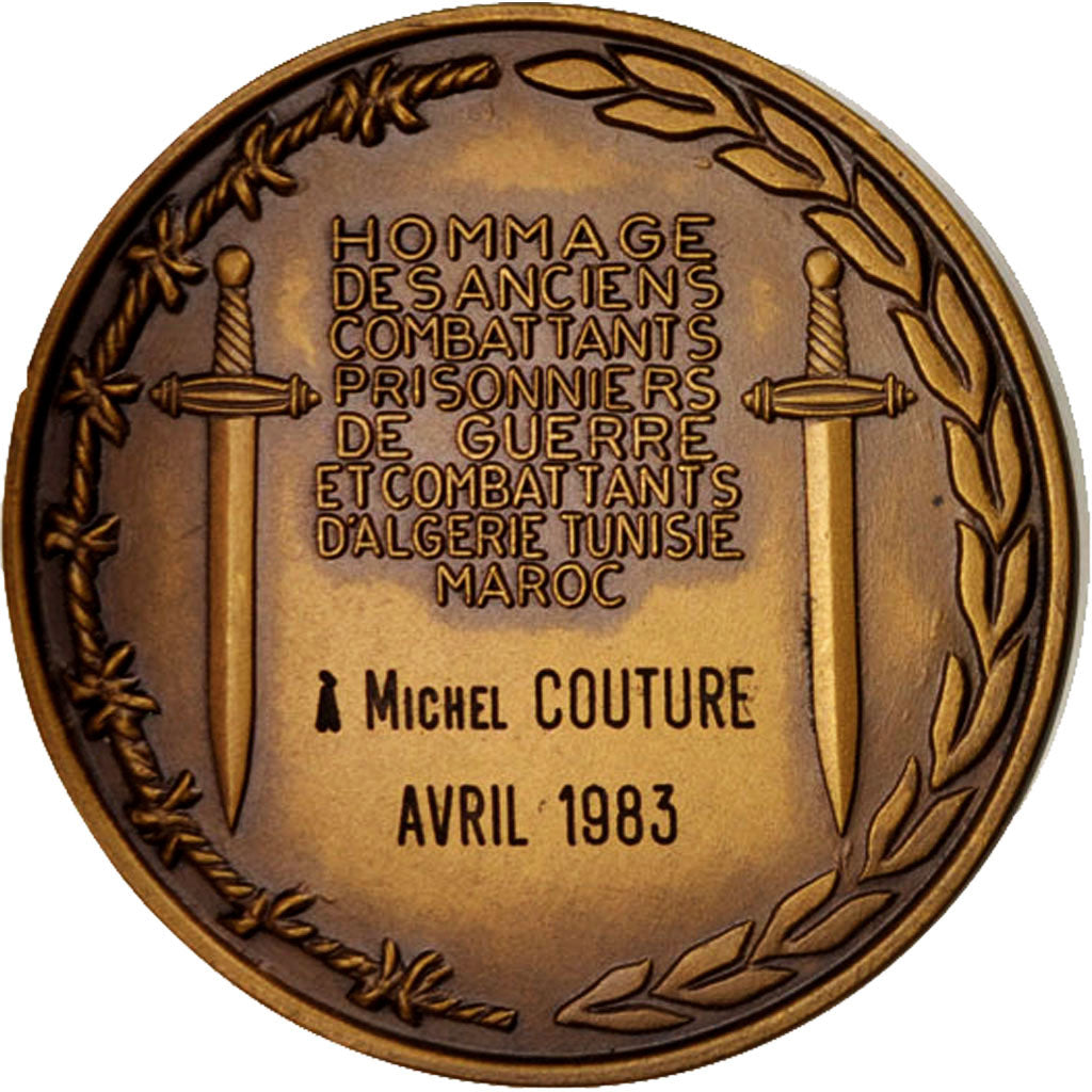 Francia, Medal, Anciens combattants et prisonniers de guerre, History, 1983