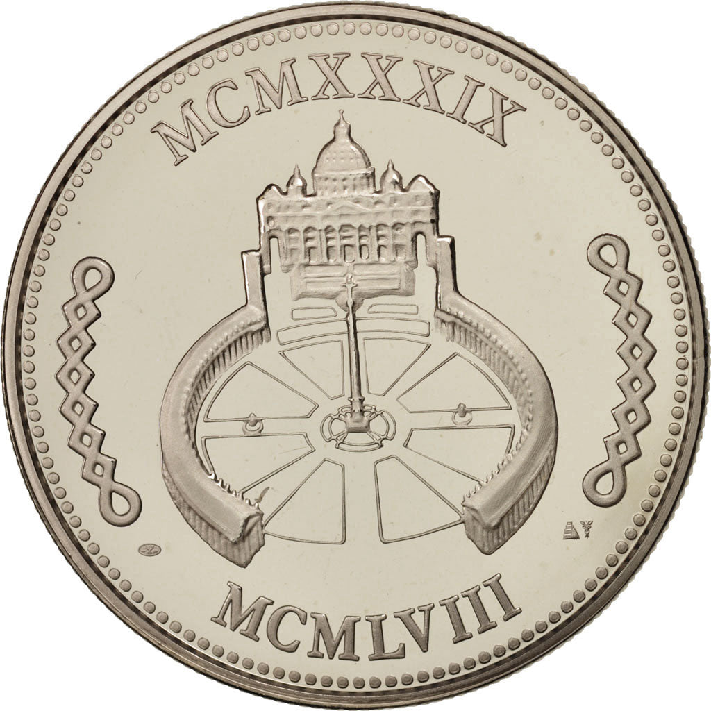 France, Medal, Pius XII, Religions & beliefs, MS(65-70), Nickel
