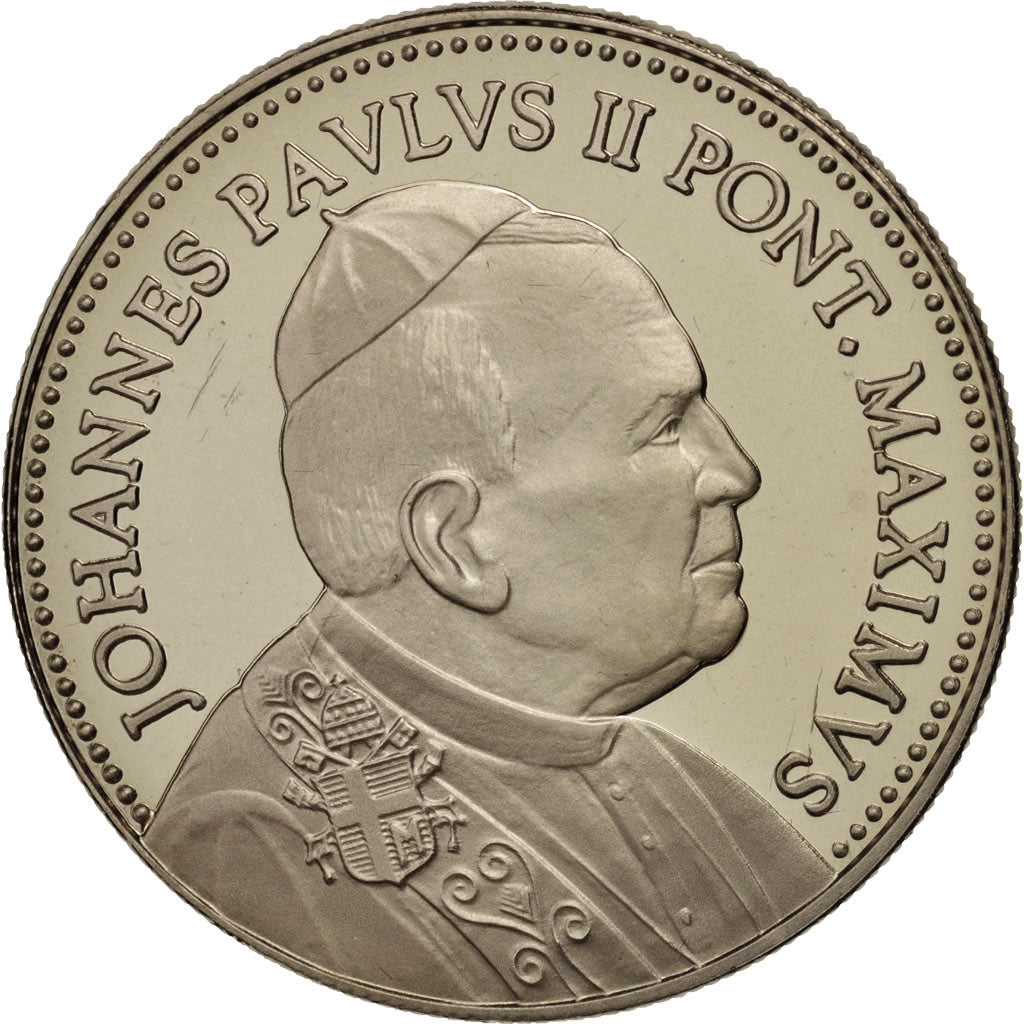 Frankrijk, Medal, Iohannes Paulus II, Religions & beliefs, FDC, Nickel