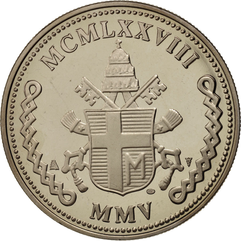 Frankrijk, Medal, Iohannes Paulus II, Religions & beliefs, FDC, Nickel