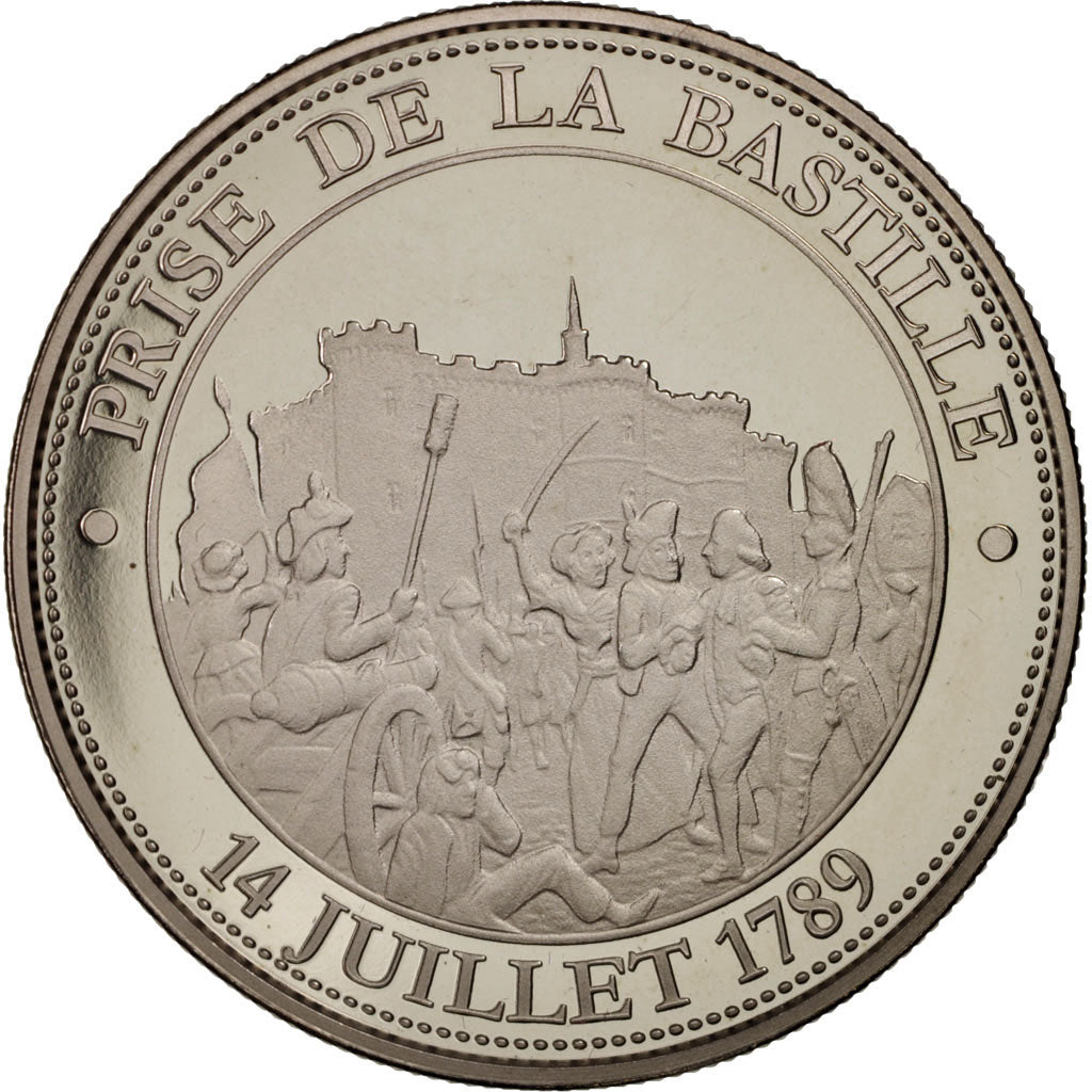 France, Medal, Prise de la Bastille, History, MS(65-70), Nickel