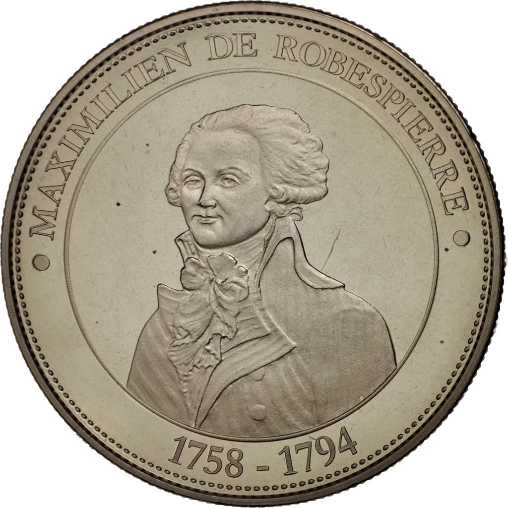 France, Medal, Maximilien de Robespierre, History, MS(65-70), Nickel