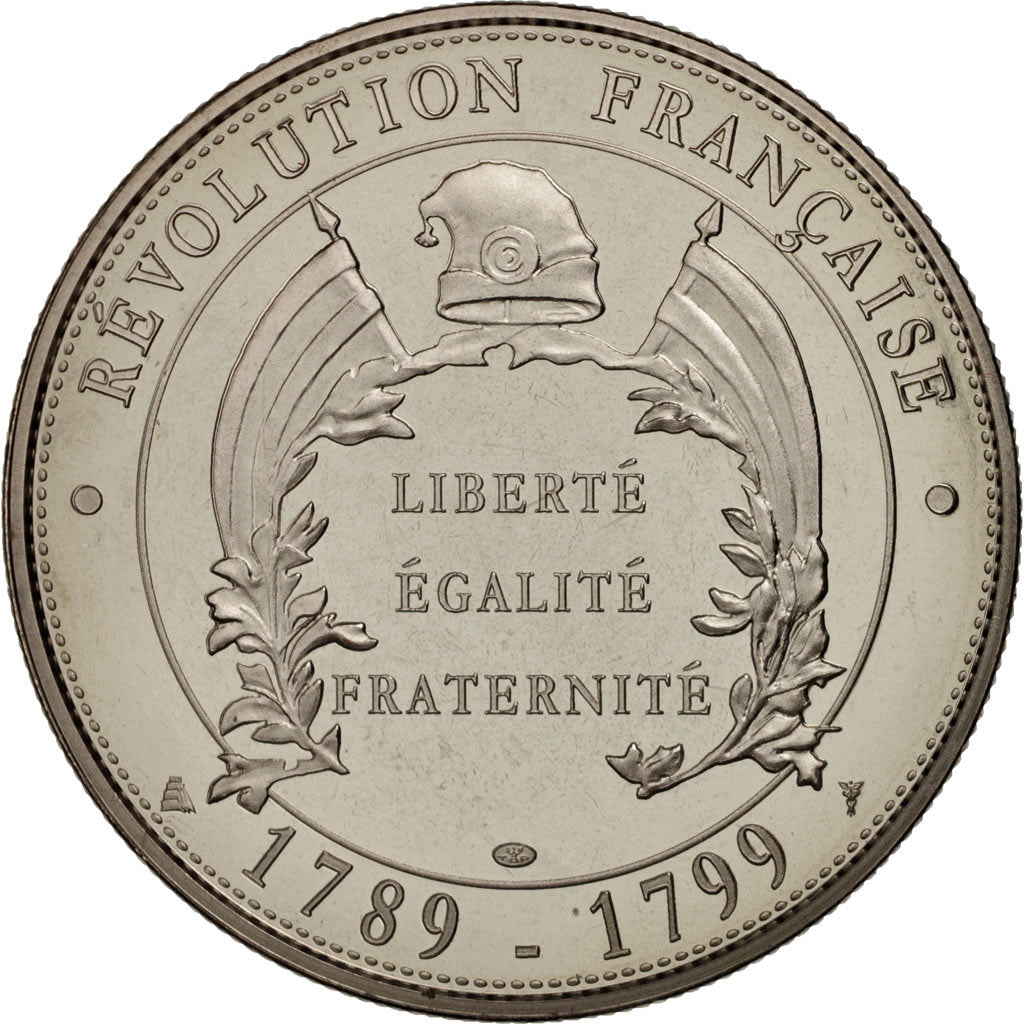 France, Medal, Maximilien de Robespierre, History, MS(65-70), Nickel