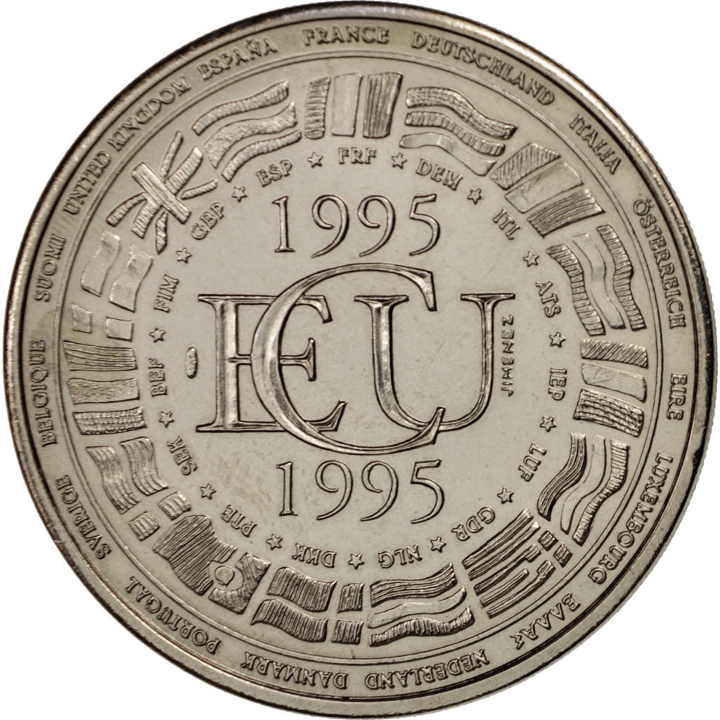 Francia, Medal, Écu Europa 1995, French Fifth Republic, Politics, Society, War