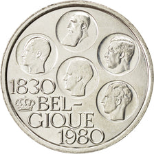 BELGIUM, 500 Francs, 500 Frank, 1980, Brussels, KM #161, AU(55-58), Silver Clad.