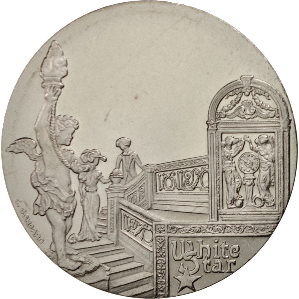 Frankreich, Medal, Les Grands Transatlantiques, Titanic, French Fifth Republic