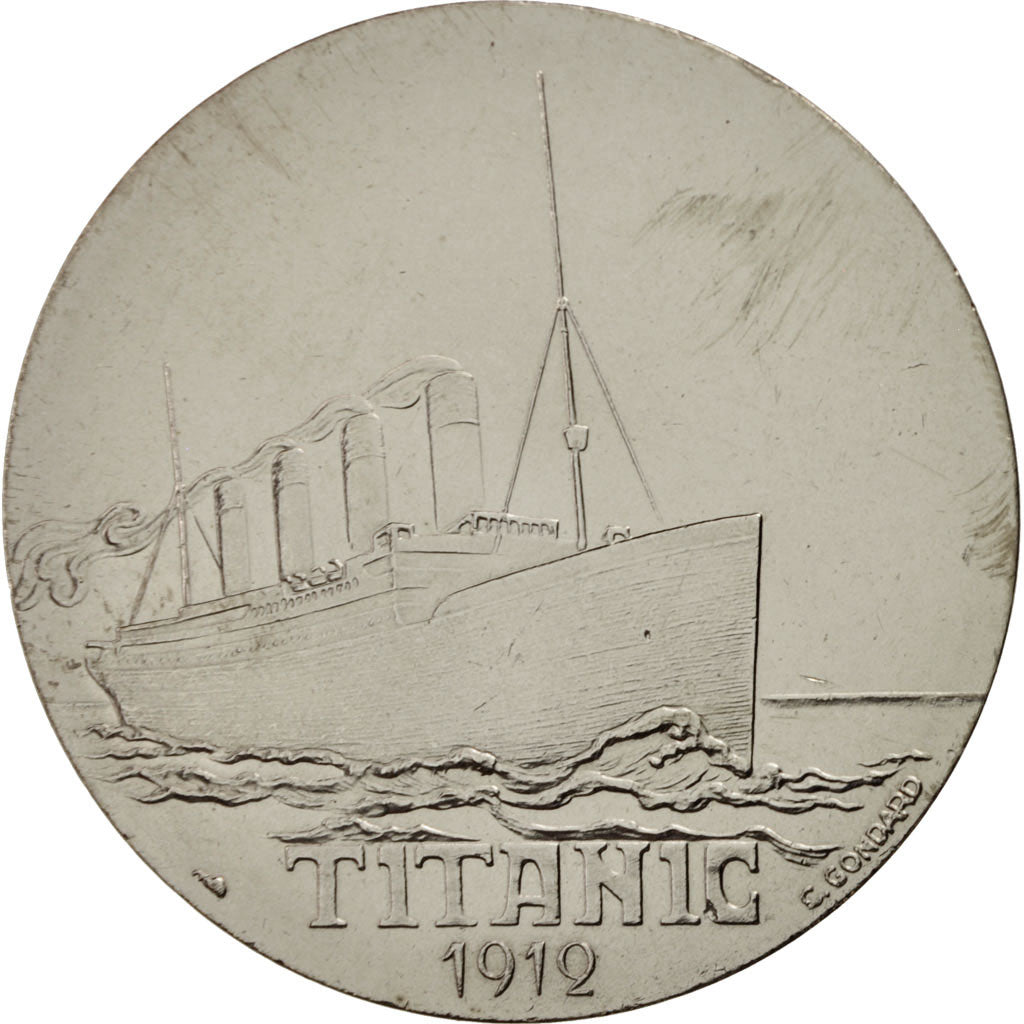 Francia, Medal, Les Grands Transatlantiques, Titanic, French Fifth Republic