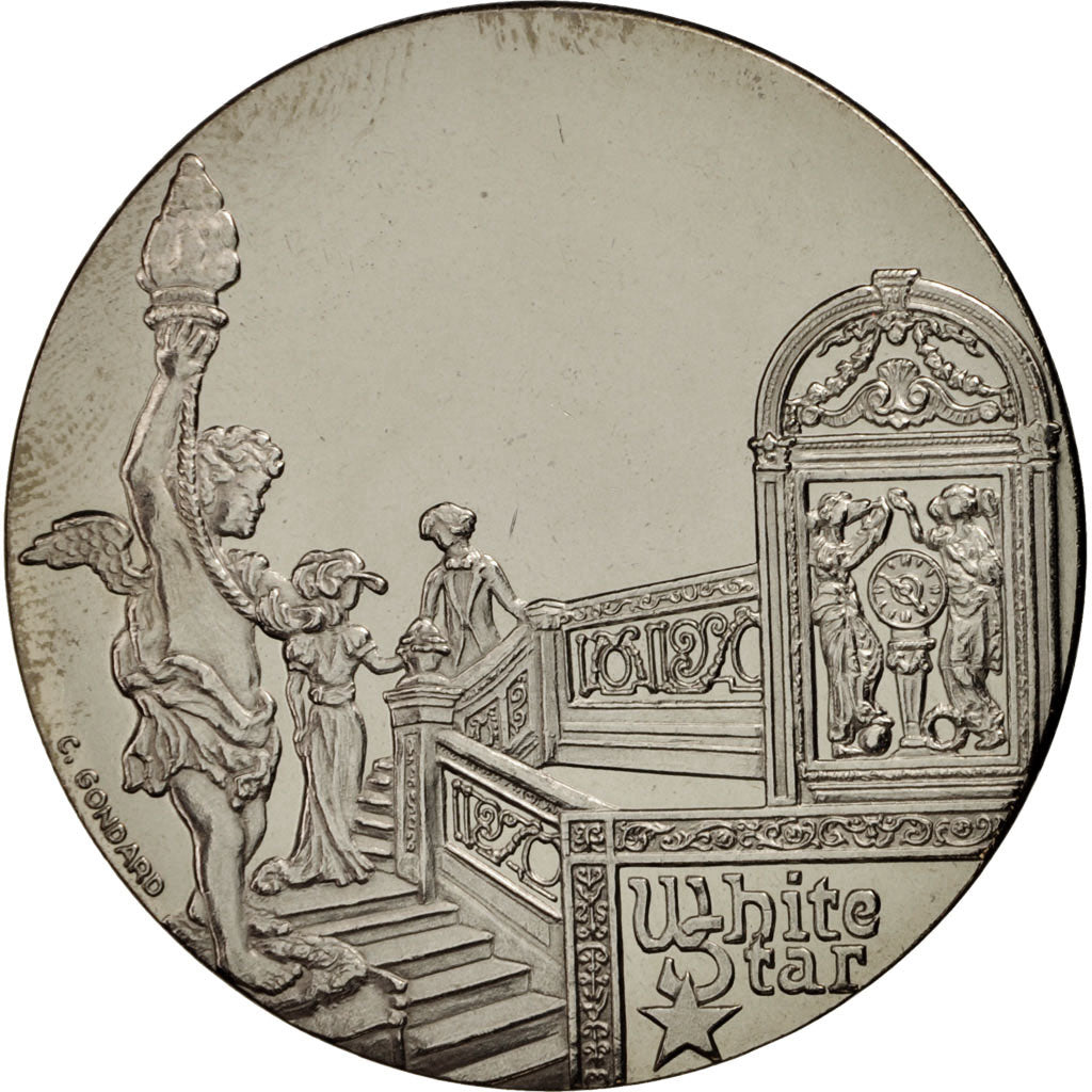 Francia, Medal, Les Grands Transatlantiques, Titanic, French Fifth Republic
