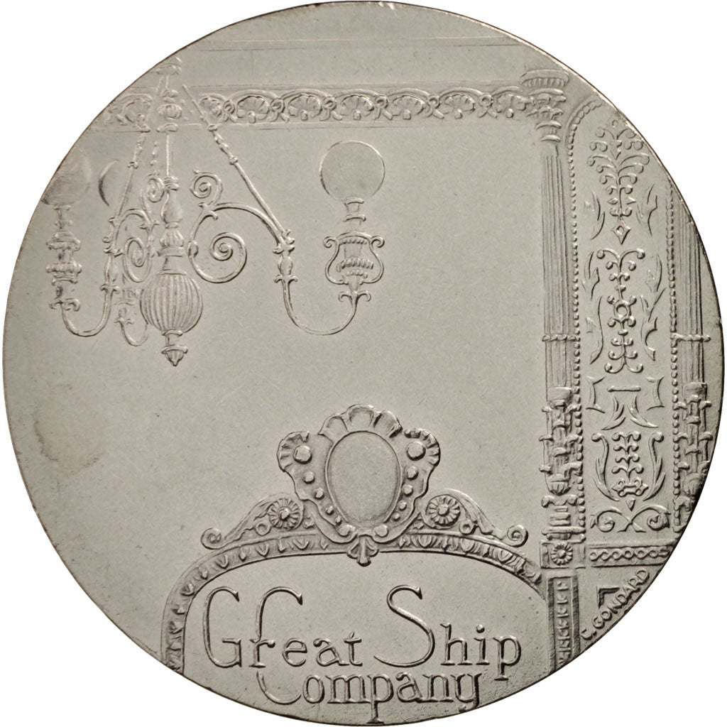 France, Medal, Les Grands Transatlantiques, Queen Mary
