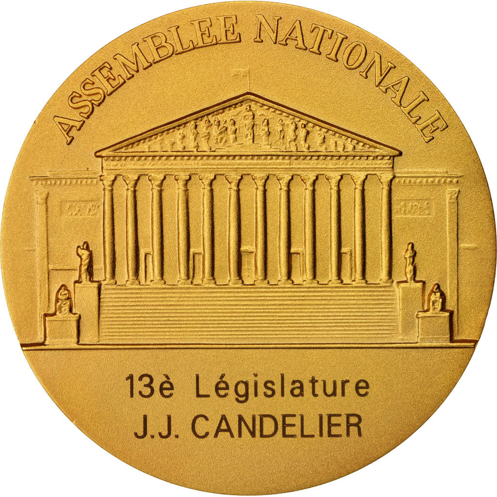 Francia, Medal, Assemblée Nationale, Candelier, Politics, Society, War, FDC
