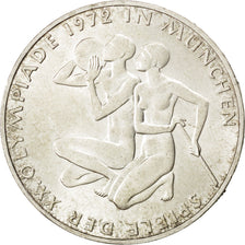 GERMANY - FEDERAL REPUBLIC, 10 Mark, 1972, Munich, KM #132, MS(63), Silver,...