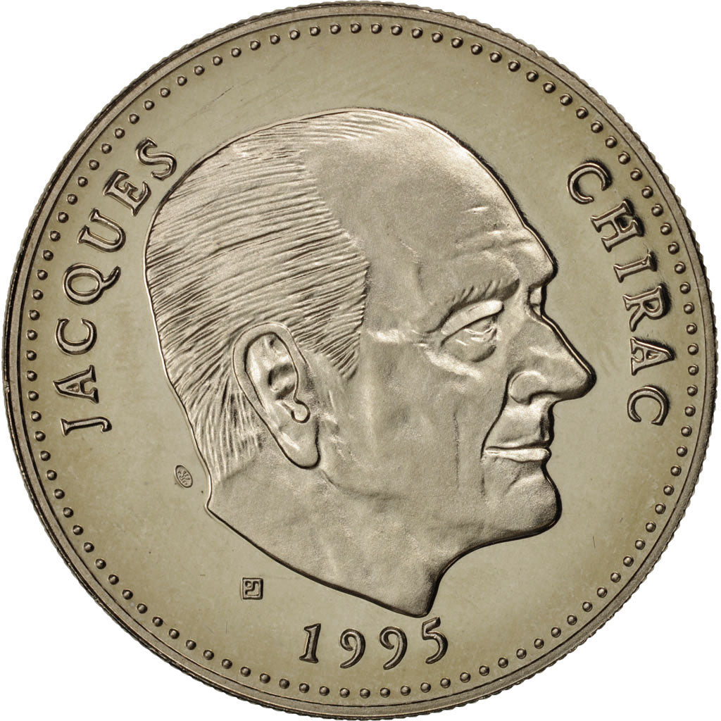 Frankreich, Medal, Ve République, Jacques Chirac, History, STGL, Nickel