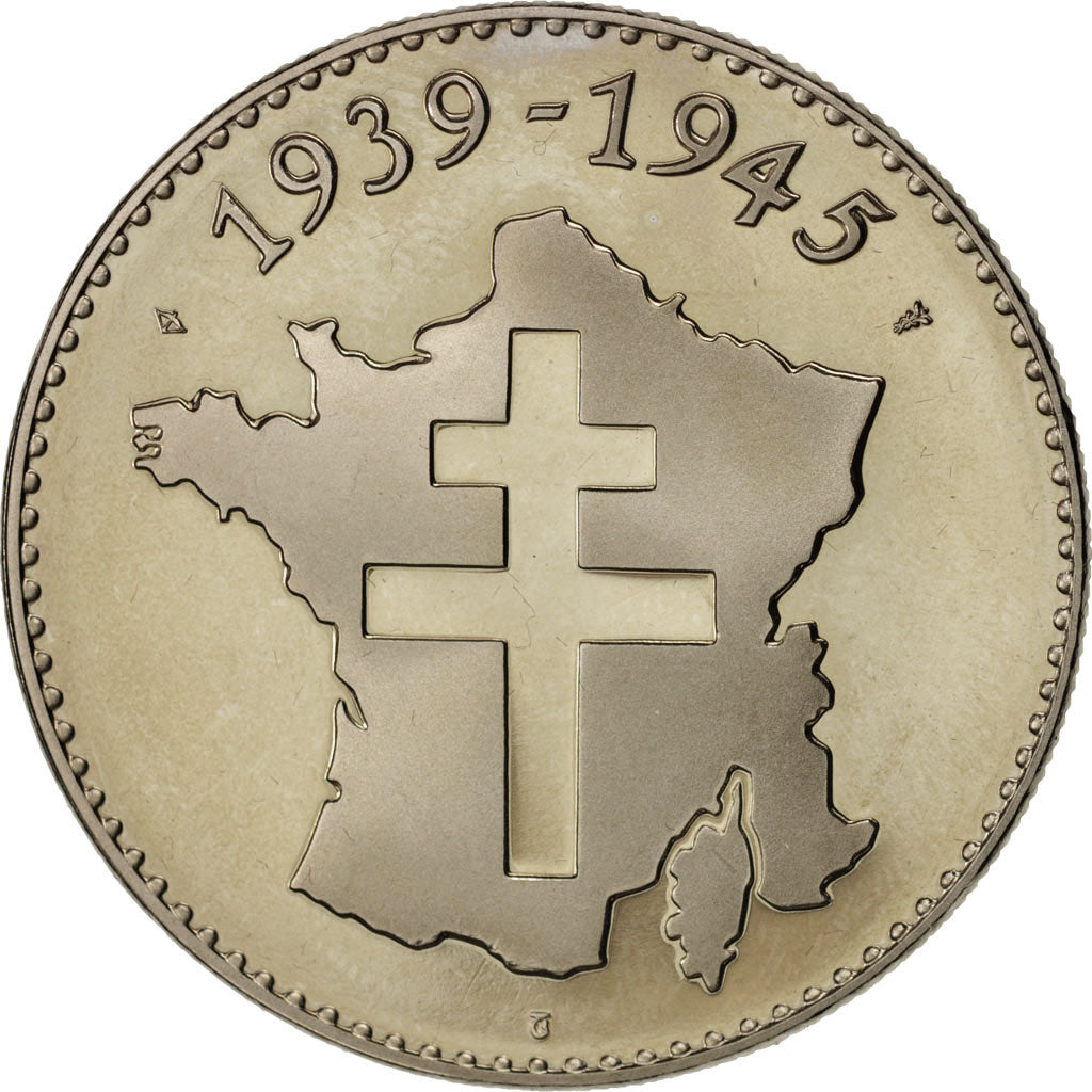 Francia, Medal, Conseil de la Résistance, Jean Moulin, French Fifth Republic