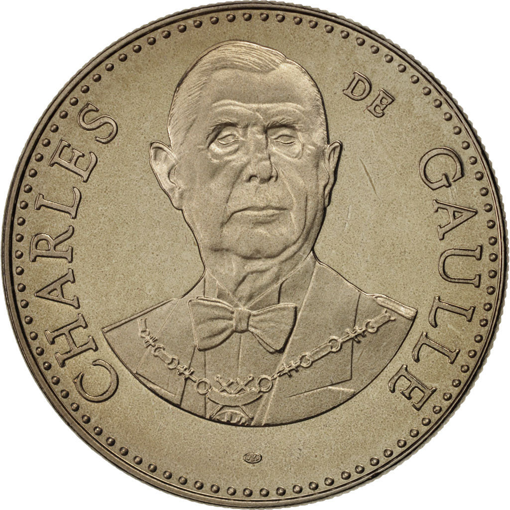 Frankrijk, Medal, Ve République, Charles De Gaulle, History, FDC, Nickel