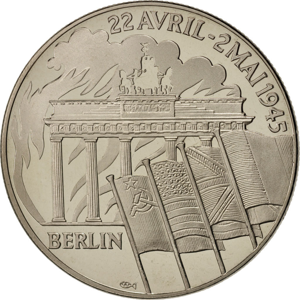 France, Medal, 1935-1945, Berlin, 22 avril - 2 mai 1945, History, FDC, Nickel