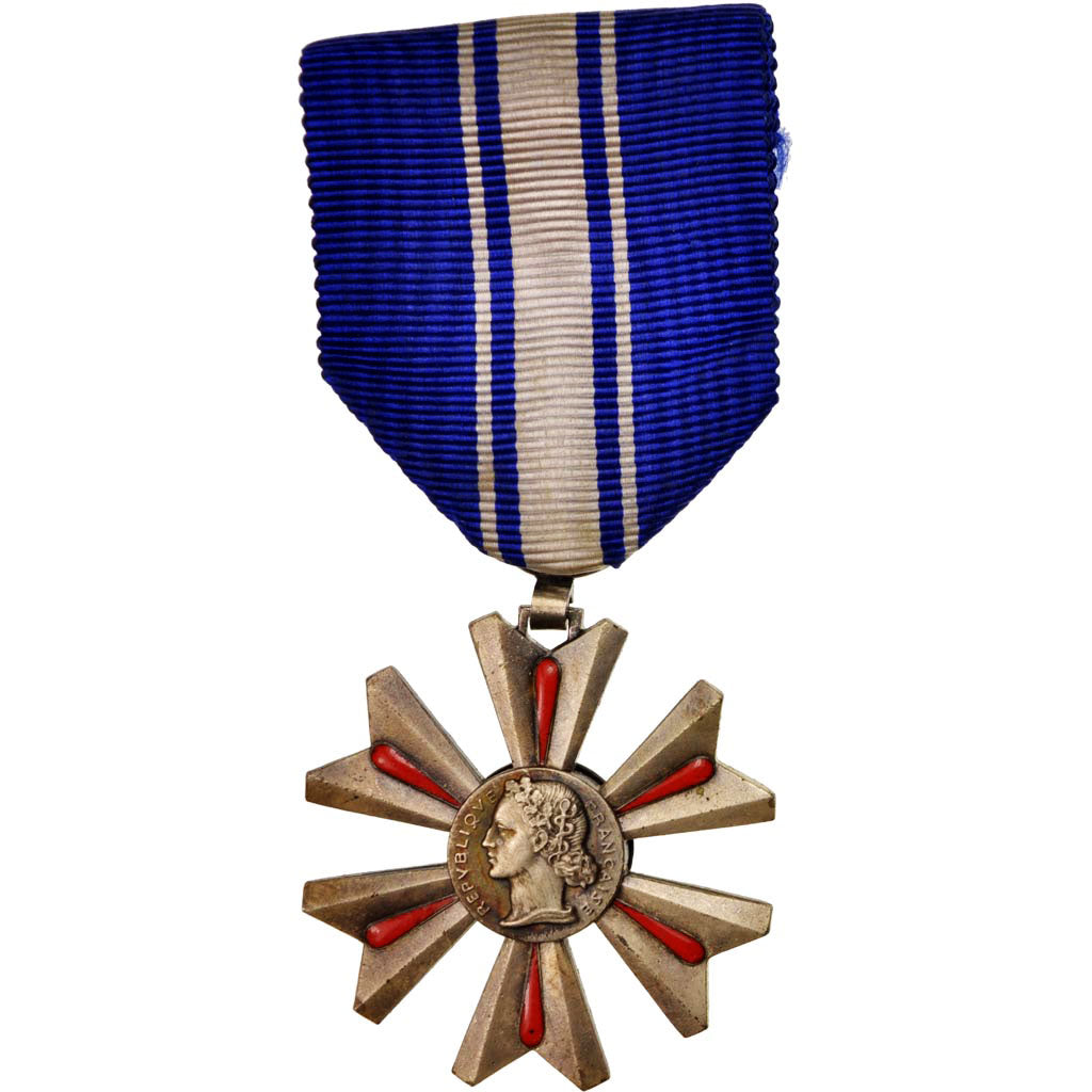 France, Mérite du sang, Medal, Very Good Quality, Bronze