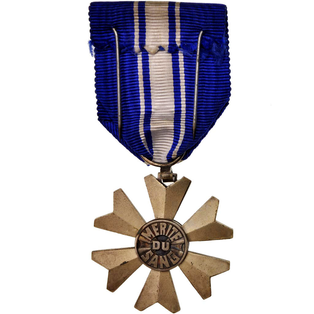 France, Mérite du sang, Medal, Very Good Quality, Bronze