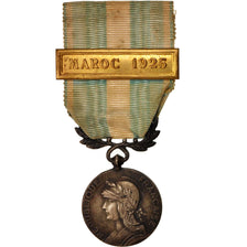France, Médaille coloniale, Maroc 1925, Medal, 1925, Très bon état, Silvered