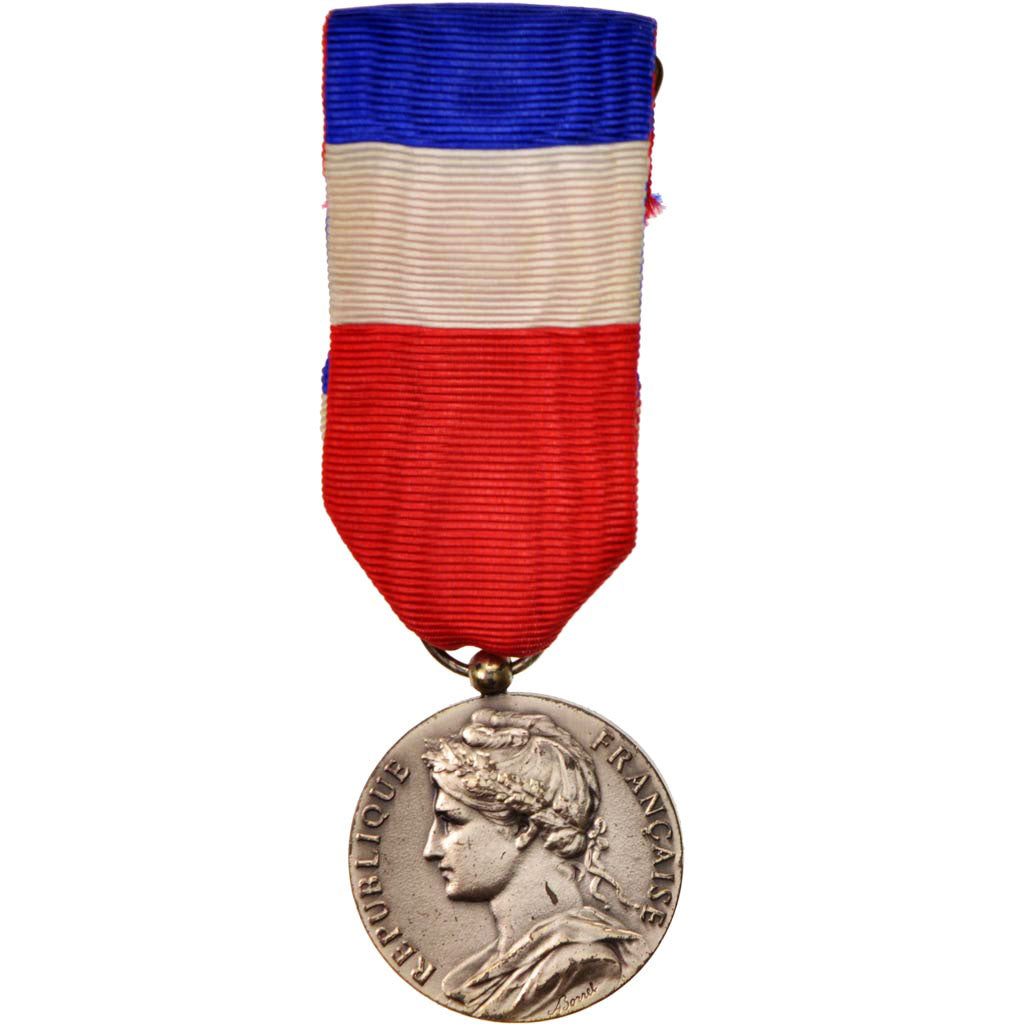 France, Médaille d'honneur du travail, Medal, 1977, Very Good Quality, Silver