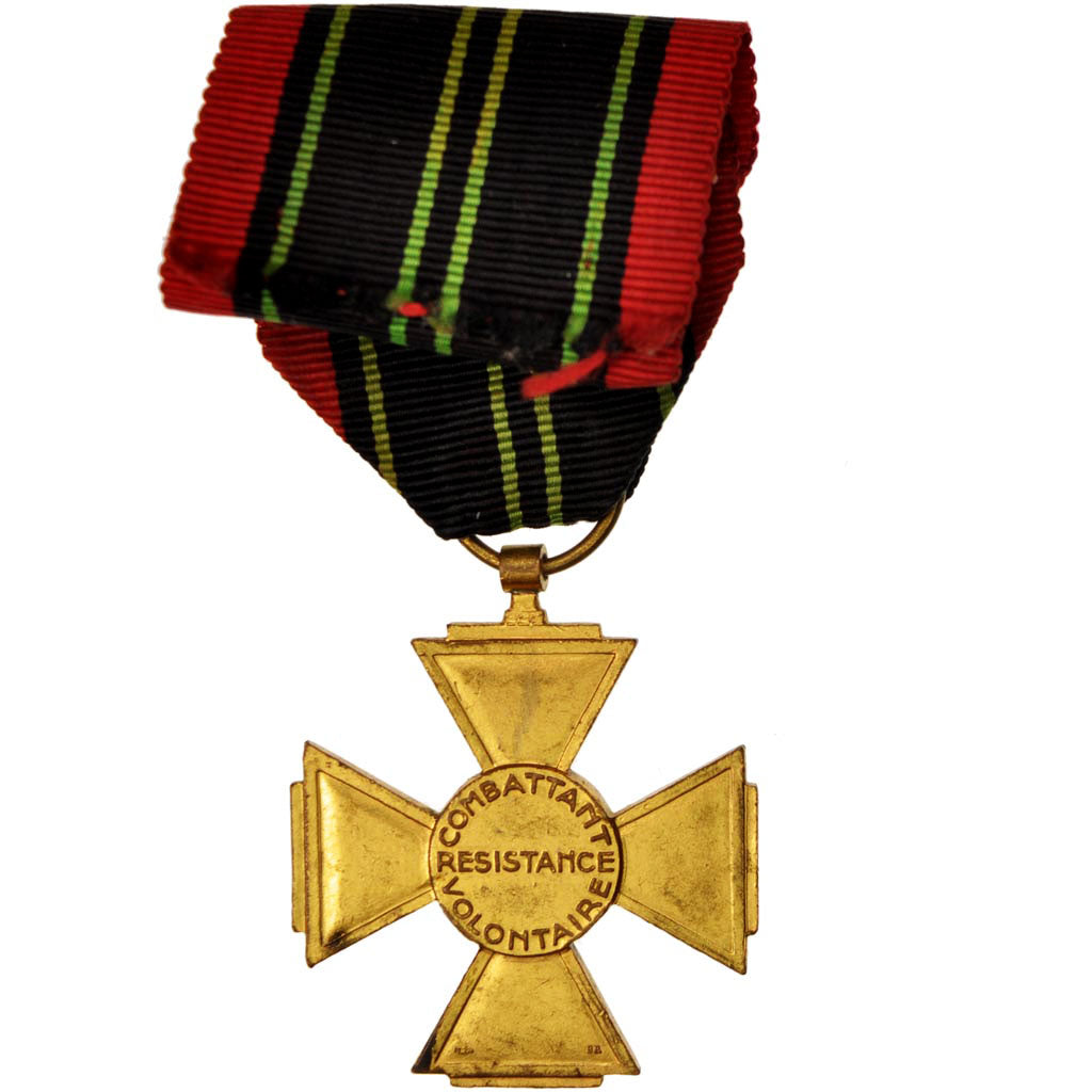 France, Résistance, Combattant volontaire, Medal, Good Quality, Bronze, 34