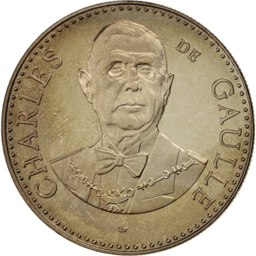France, Medal, Ve République, Charles De Gaulle, History, MS(65-70), Nickel
