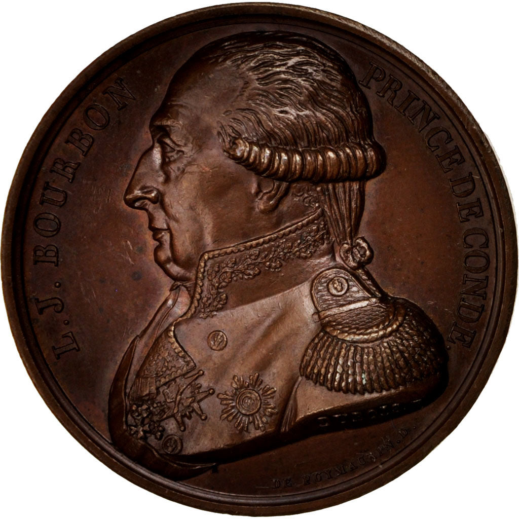 Francia, Medal, Louis V Joseph Prince de Bourbon-Condé, History, 1817, Dubois
