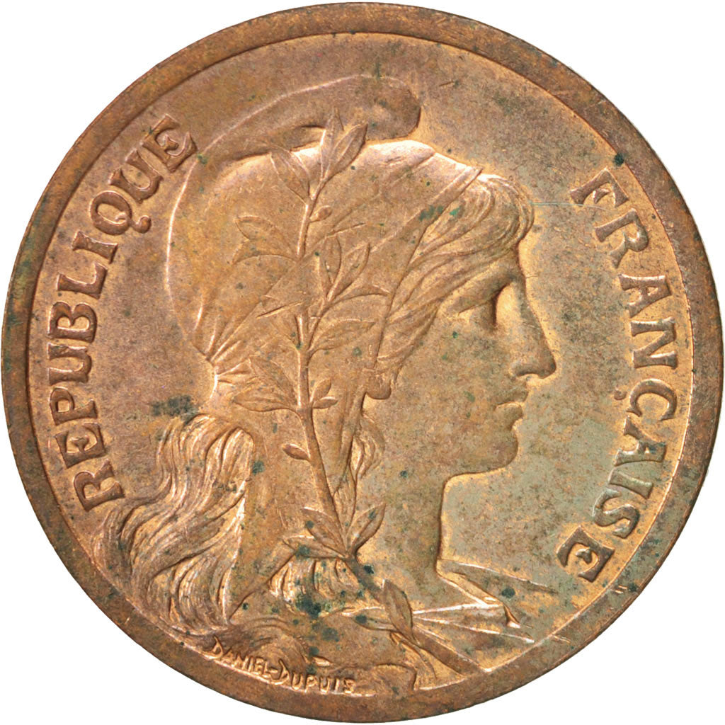 Frankreich, Dupuis, 10 Centimes, 1917, Paris, UNZ, Bronze, KM:843, Gadoury:277
