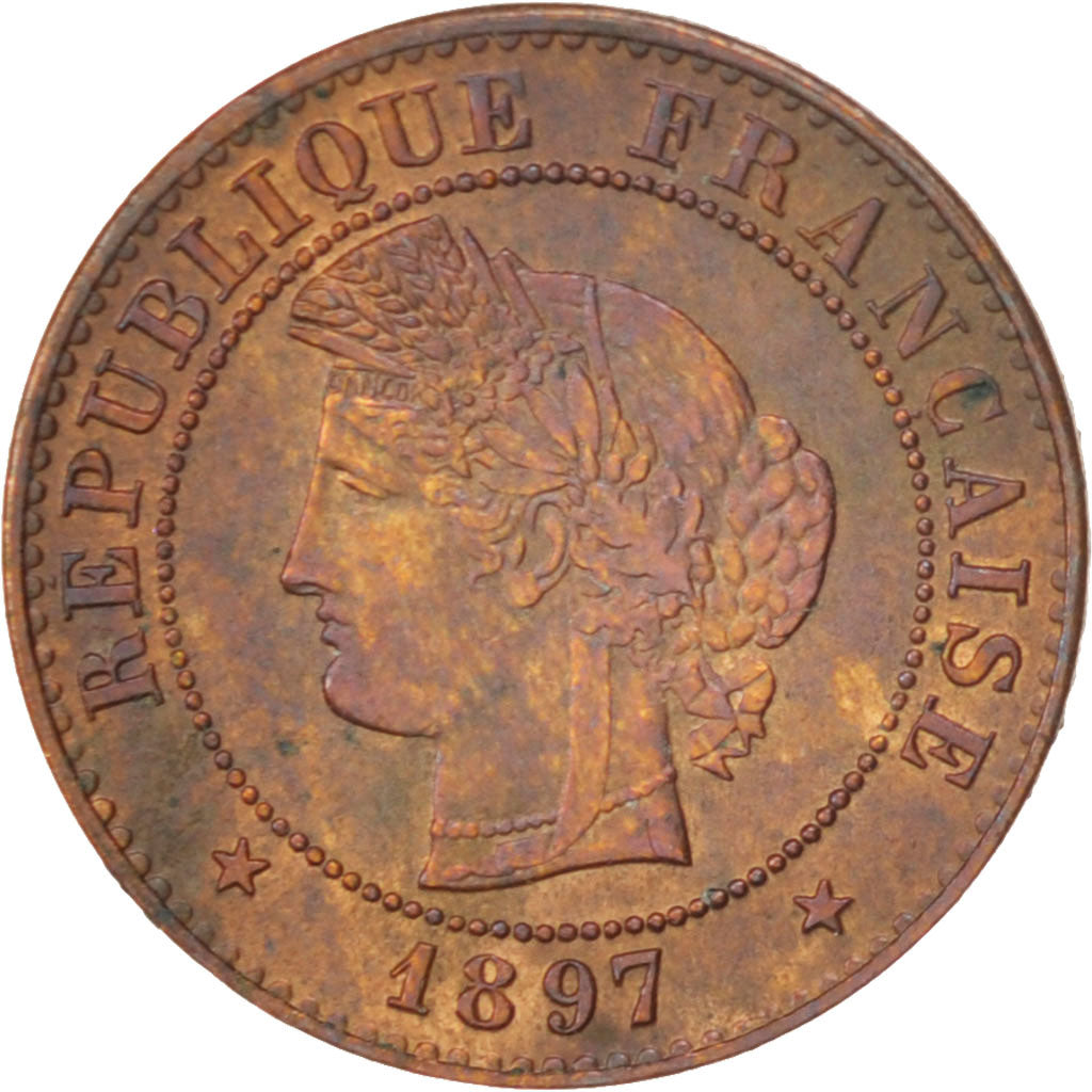 Münze, Frankreich, Cérès, Centime, 1897, Paris, VZ, Bronze, KM:826.1