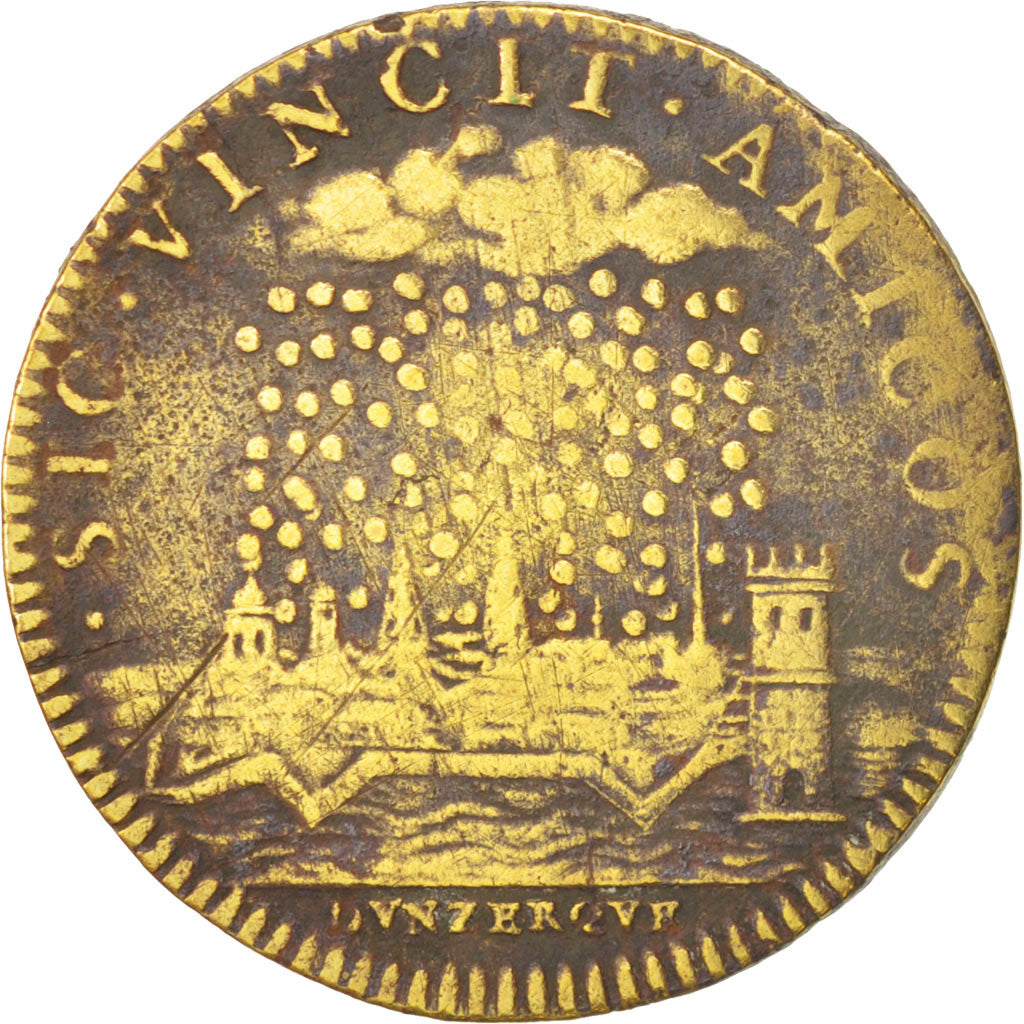France, Token, Royal, Achat de Dunkerque, Louis XIV, 1662, EF(40-45), Brass