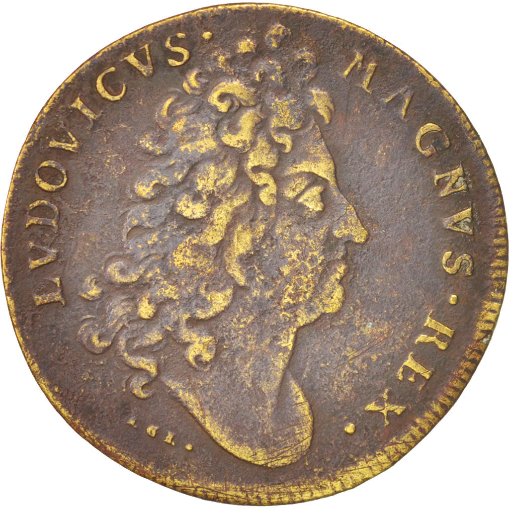 France, Token, Royal, Bâtiments du Roi, Louis XIV, EF(40-45), Brass
