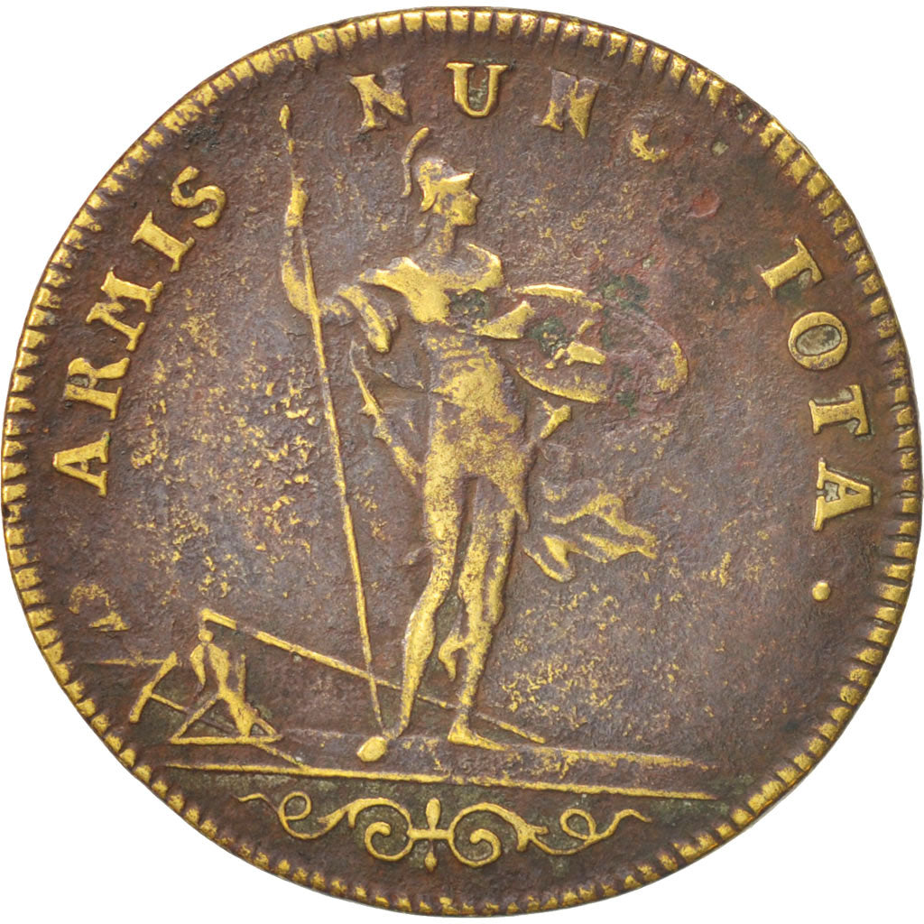 France, Token, Royal, Bâtiments du Roi, Louis XIV, EF(40-45), Brass