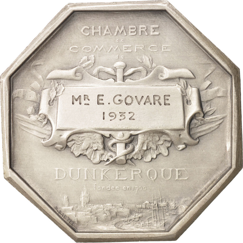 France, Token, Chamber of Commerce, Chambre de Commerce de Dunkerque, 1932