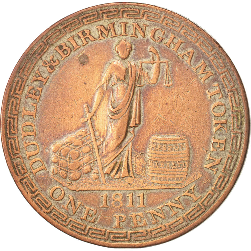 United Kingdom , Token, Trades, Wallis & Badger Dudley & Birmingham Penny, 1811