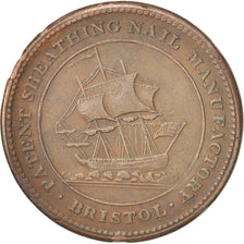 United Kingdom , Token, Trades, Bristol. Patent Sheathing. Nail Manufactory