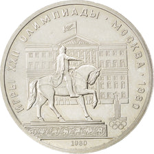 Coin, Russia, Rouble, 1980, AU(55-58), Copper-nickel, KM:177