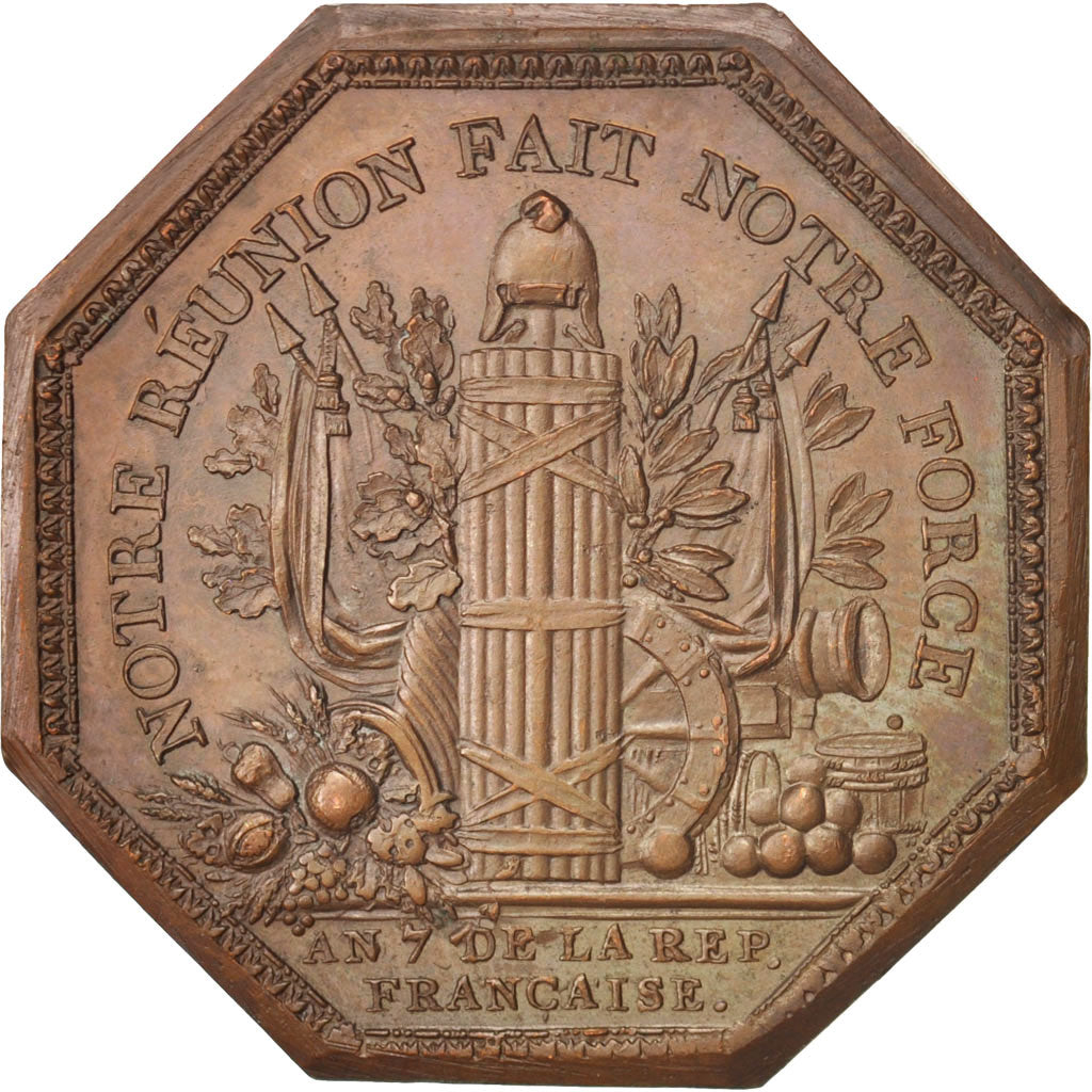 France, Token, Administrateurs des Compagnies Réunies de la Guerre, 1799