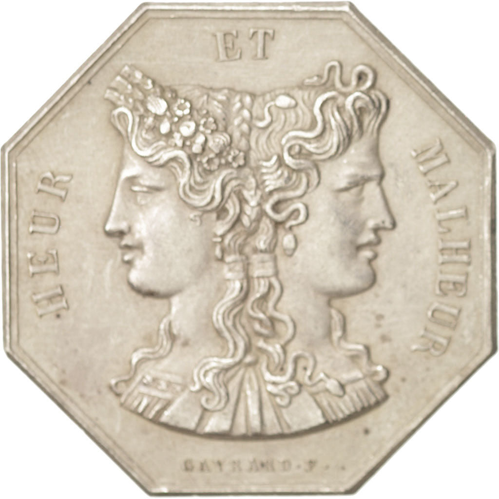 France, Token, Club, Jeton de jeu, Les Arts, Gayrard, AU(50-53), Silver