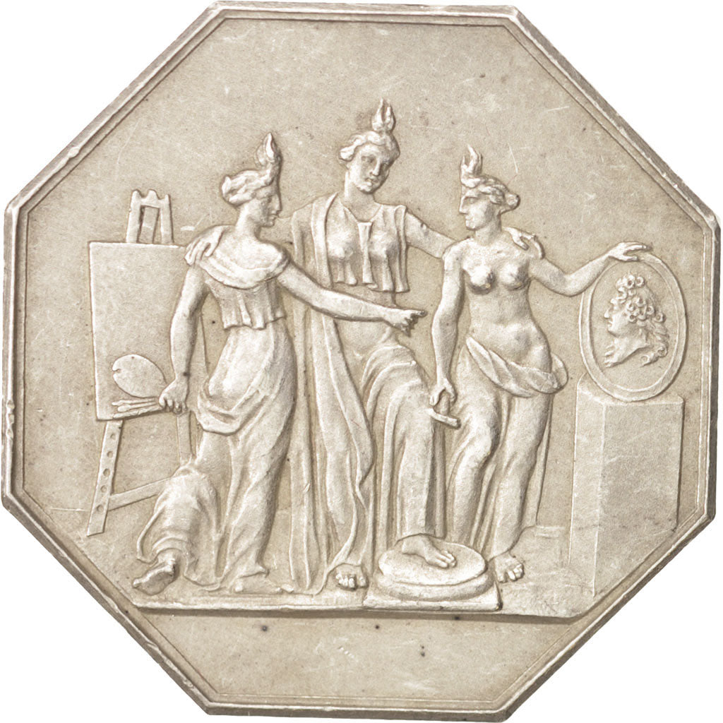 France, Token, Club, Jeton de jeu, Les Arts, Gayrard, AU(50-53), Silver