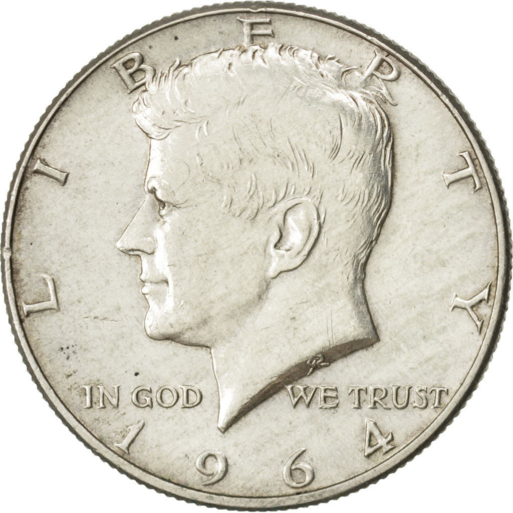 UNITED STATES, Kennedy Half Dollar, Half Dollar, 1964, U.S. Mint, KM #202,...