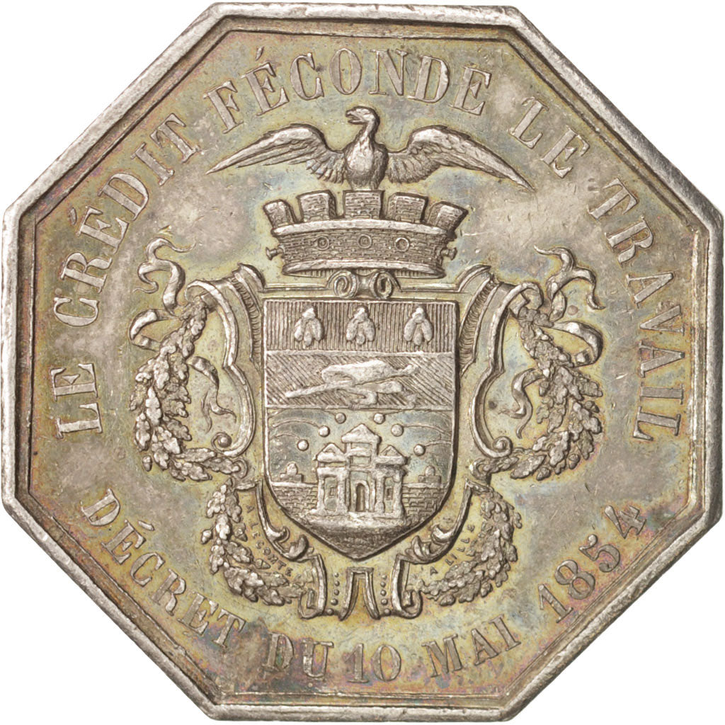 France, Token, Bank, Comptoir d'Escompte de l'arrondissement de Lille