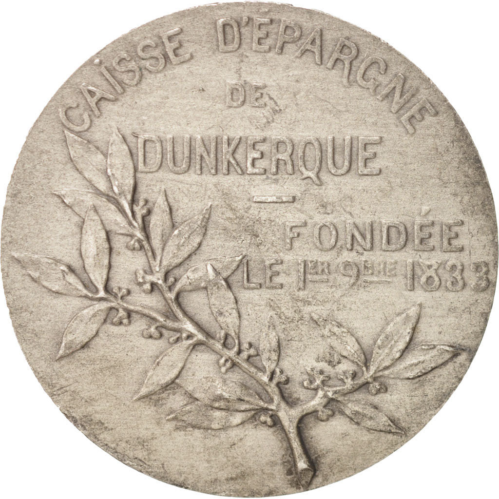 France, Token, Savings Bank, Caissde d'Épargne de Dunkerque, 1833, EF(40-45)