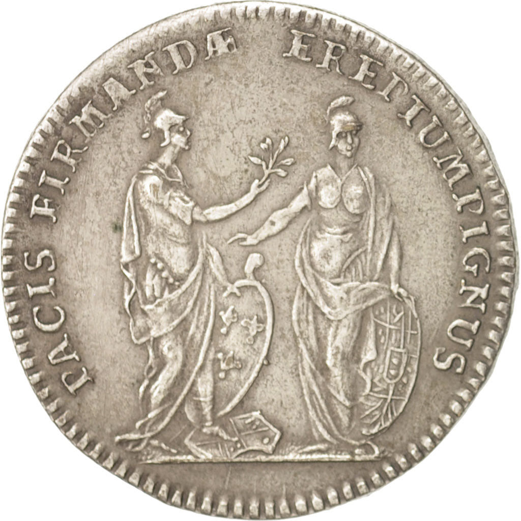 France, Token, Royal, Louis XV, MS(63), Brass, Feuardent:13223