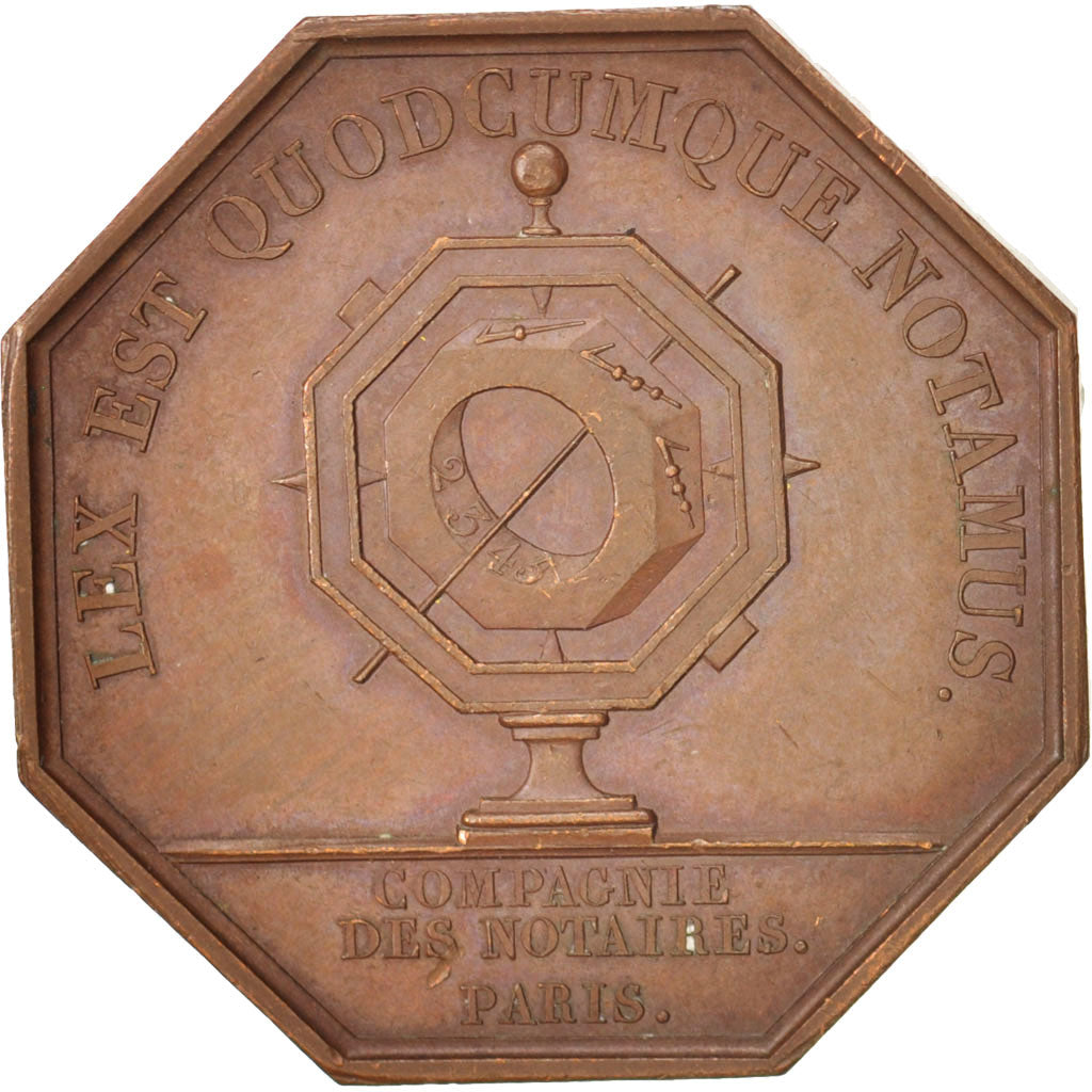 France, Token, Notary, Compagnie des Notaires de Paris, Louis XVIII, Michaut