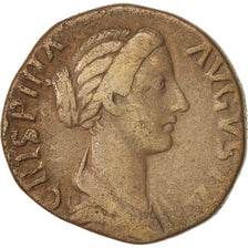 Moneda, Crispina, Sestercio, 180-183, Roma, BC+, Cobre, RIC:669