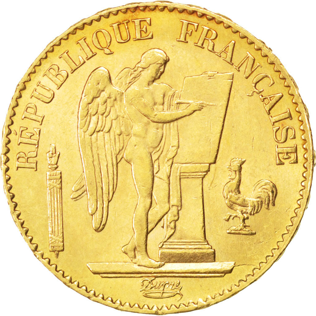 Francia, Génie, 20 Francs, 1877, Paris, SPL-, Oro, KM:825, Gadoury:1063
