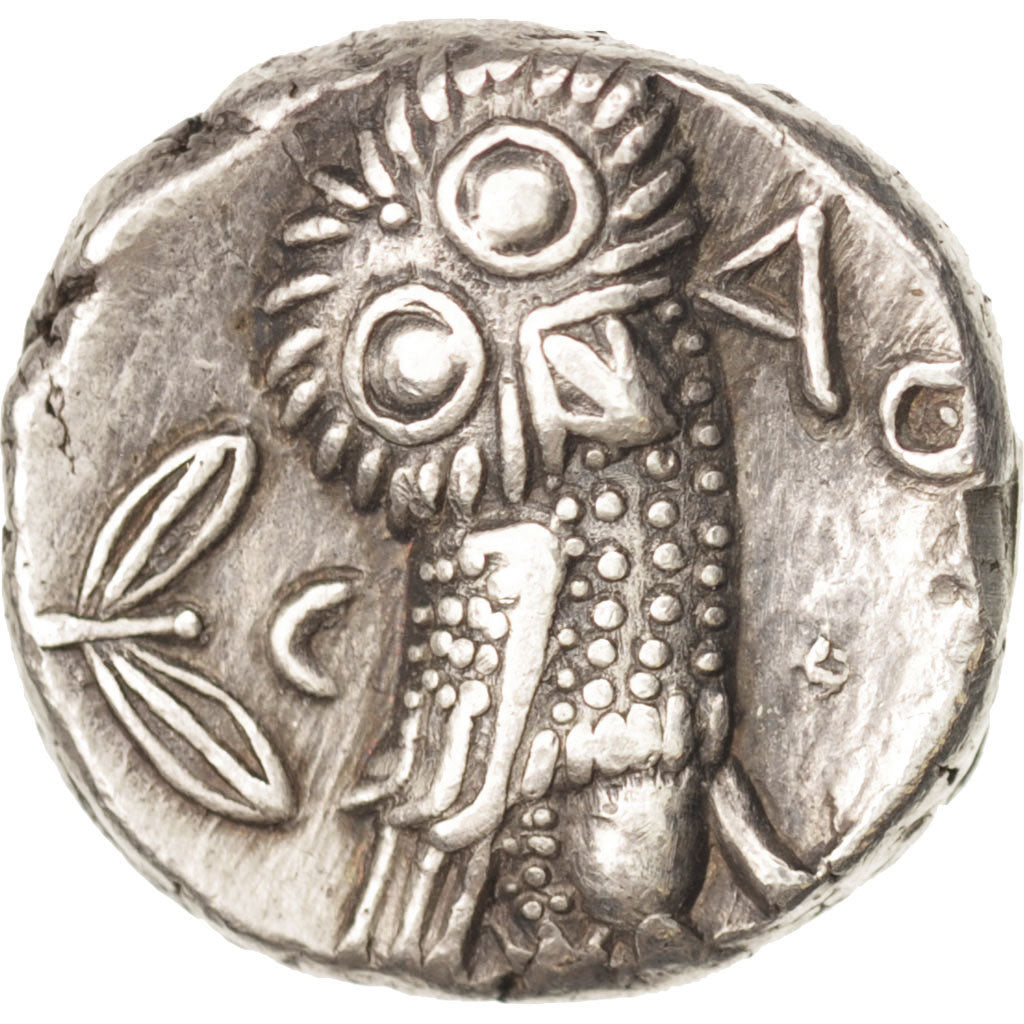 Attica, Tetradrachm, 393-300 BC, Athens, AU(50-53), Silver, Sear:2537