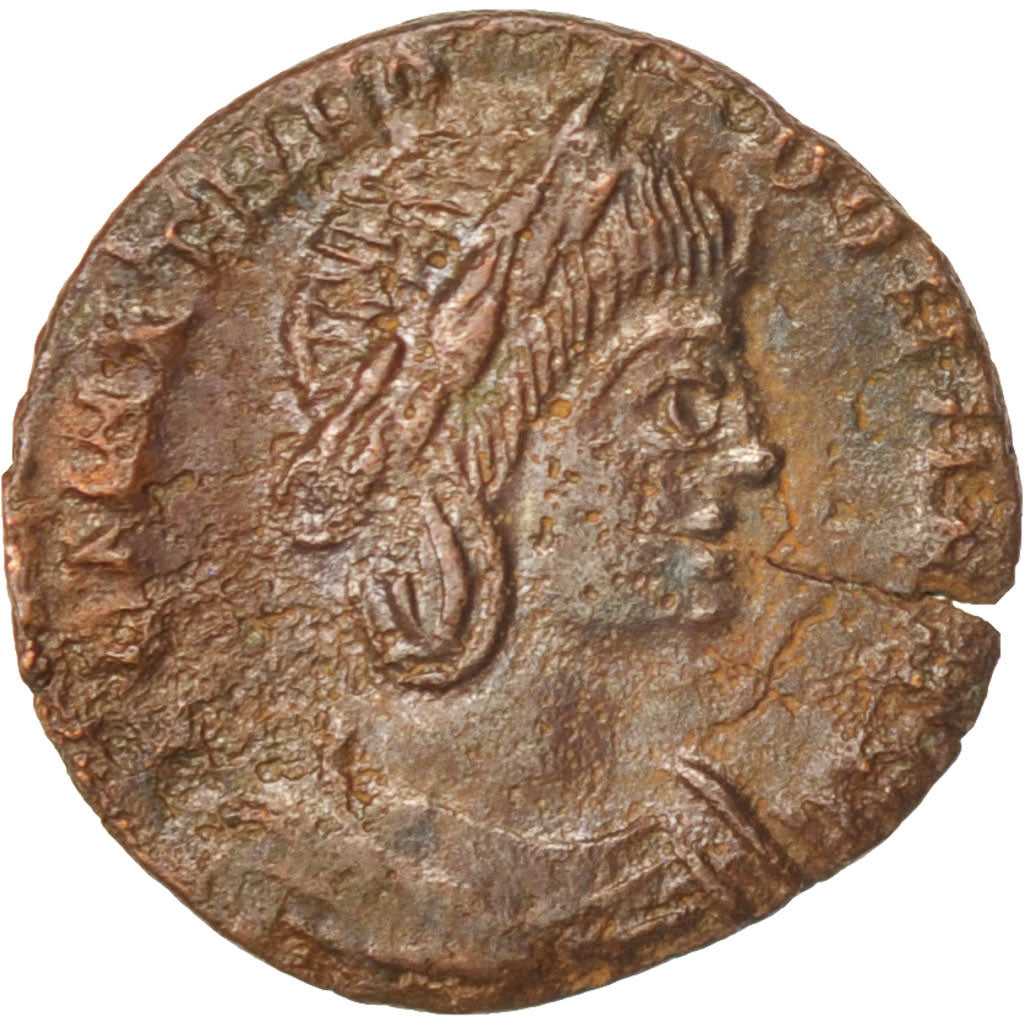 Moneta, Theodora, Nummus, 340, Trier, AU(50-53), Miedź, RIC:65