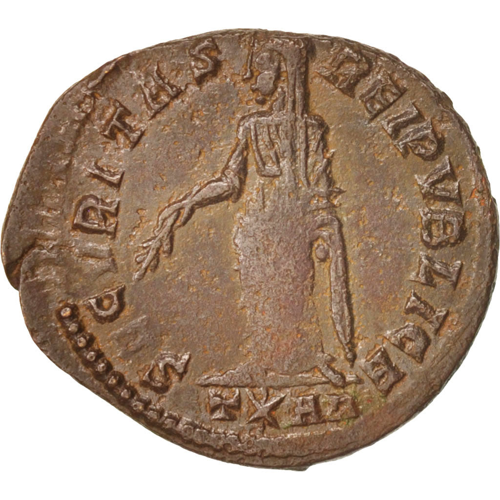 Coin, Helena, Nummus, 326-327, Arles, AU(50-53), Copper, RIC:278