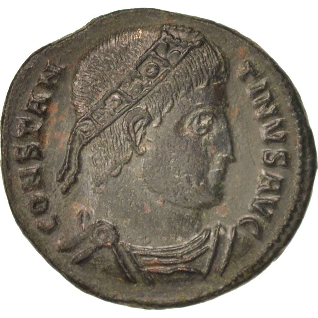 Moneta, Constantine I, Nummus, Thessalonica, SPL-, Rame, RIC:170